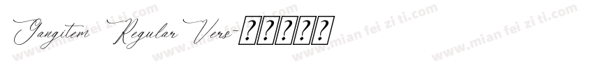 Gangitem RegularVers字体转换